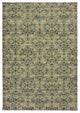4??6??Ivory And Blue Geometric Area Rug