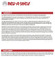 Drill guide for Rev-A-Shelf CVRI Series Valet Rod Shelf Inserts
