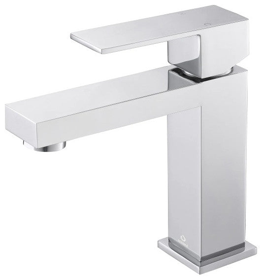 Scopi Modern 30" Rustic Acacia Bathroom Vanity Set, Monte Chrome Faucet