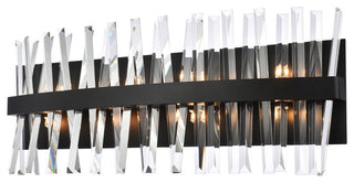 Modern Black 8-Light Bath Sconces