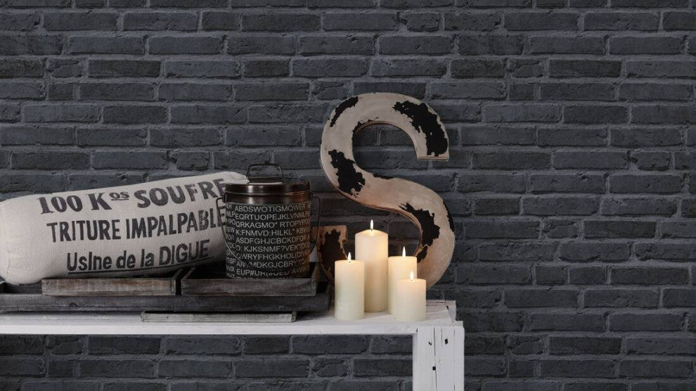 Textured Wallpaper Faux Featuring Brick Wall, 942833