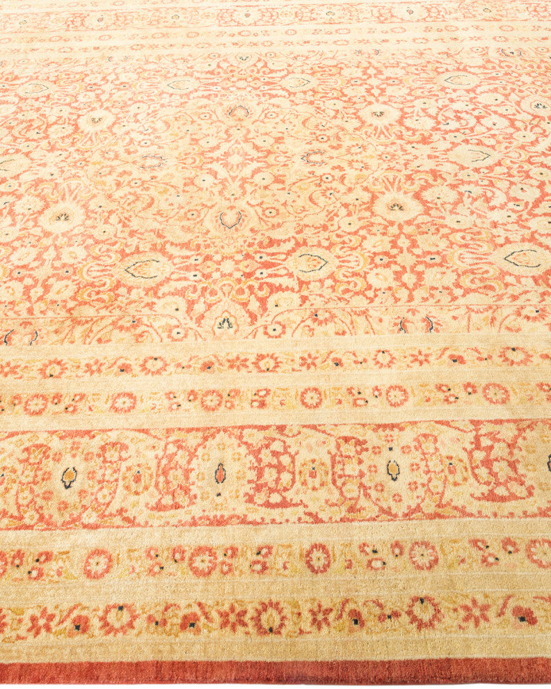 Mogul, One-of-a-Kind Hand-Knotted Area Rug Orange, 6'3"x9'7"