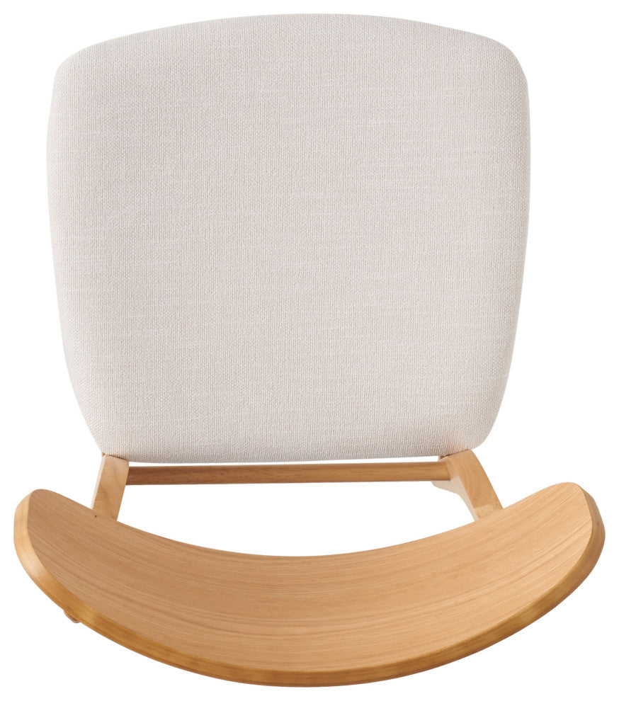 GDF Studio Leona Mid-Century Modern 5 Piece Dining Set, Light Beige