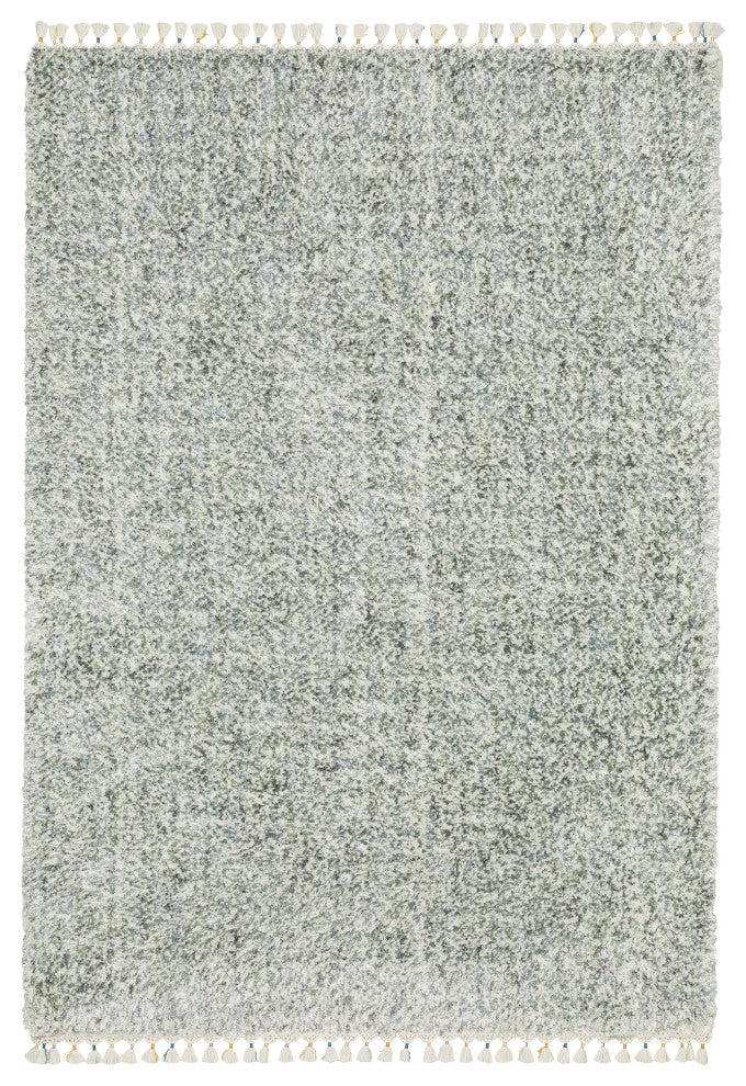 Aurora Stressing Light Blue/Ivory Indoor Area Rug, Blue, 9'10" x 12'10"