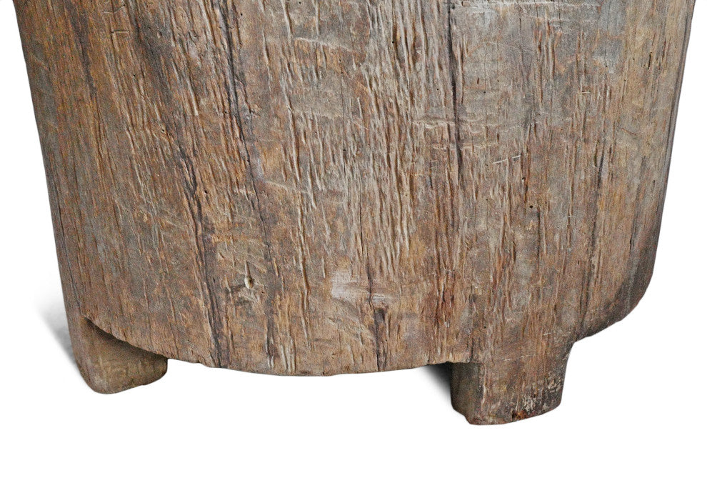 Consigned Giant Naga Wood Trunk Pot 1