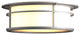 Province Outdoor Flush Mount, Coastal Burnished Steel Finish, Opal Glass