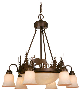 Yellowstone 9-Light Chandelier Burnished Bronze
