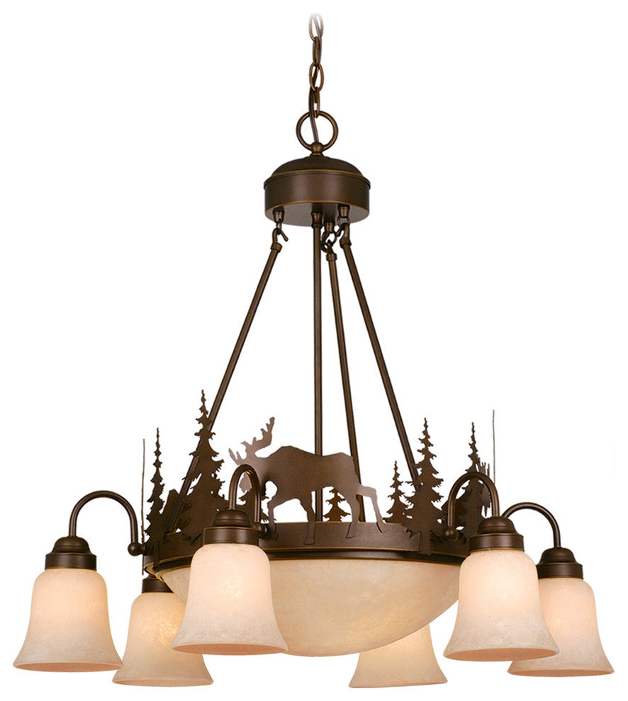 Yellowstone 9-Light Chandelier Burnished Bronze