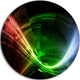 Fractal 3D Colorful Tunnel, Abstract Art Disc Metal Wall Art, 23"