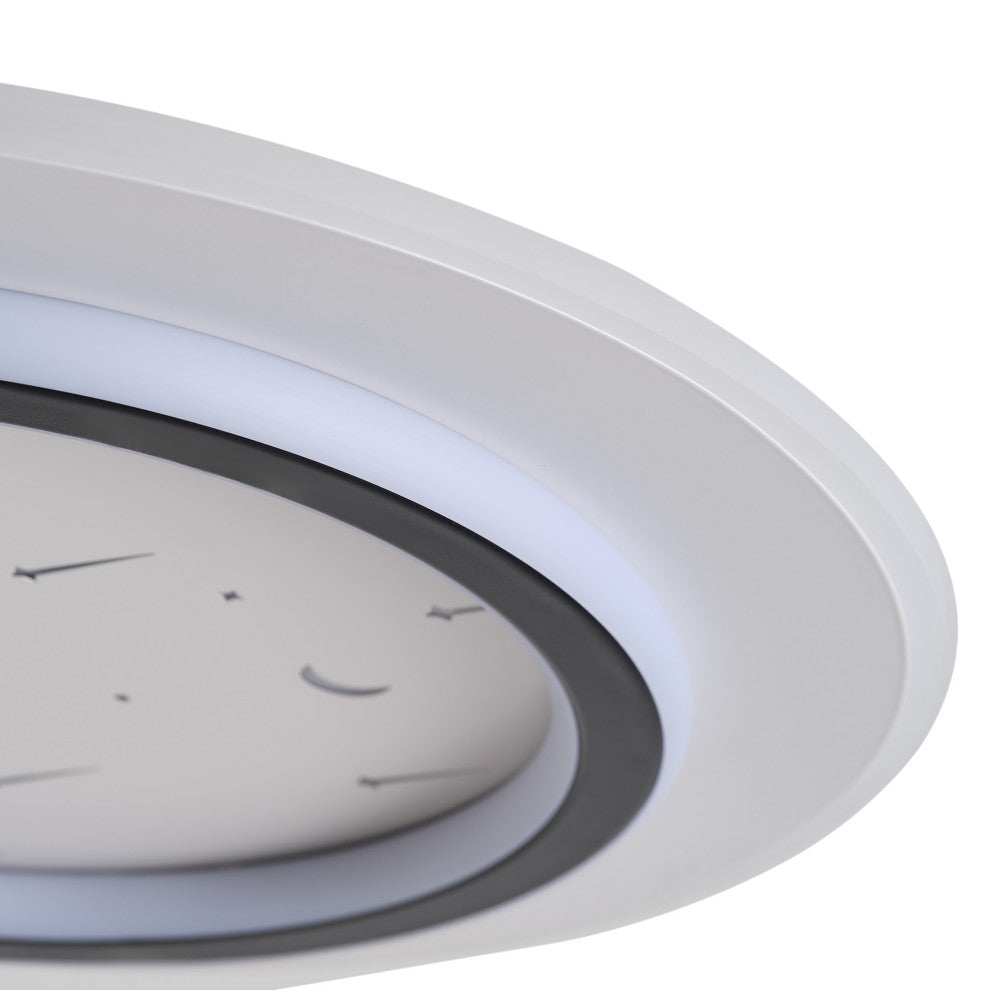 Modern Double Ring Led Flush Mount Ceiling Light for Kichen
