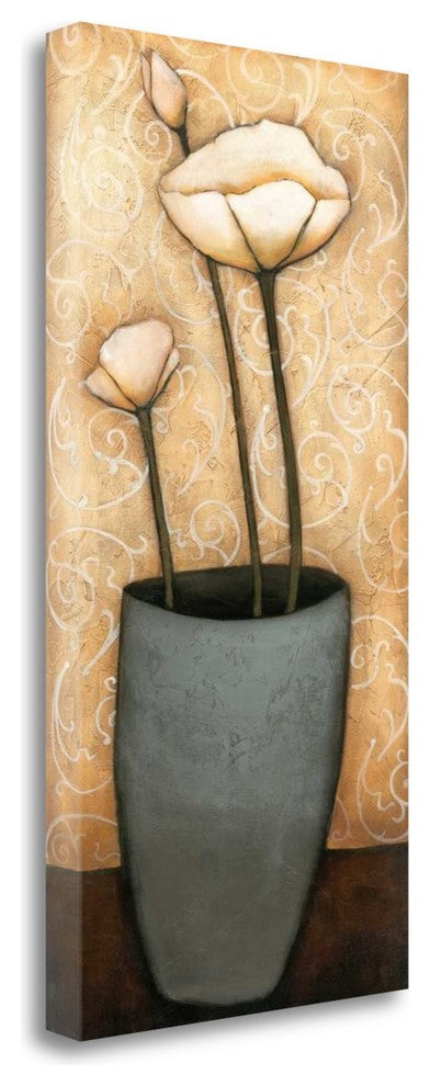 "Mon Jardine I" By H. Alves, Giclee Print on Gallery Wrap Canvas, Ready to Hang