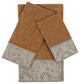 Fern 3-Piece Embellished Towel Set, Nugget