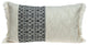 Black And White Geometric Fringe Throw Pillow