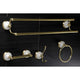 Kingston Brass 4-Pieces Dual Towel Bar Bathroom Hardware Set, Polished Brass