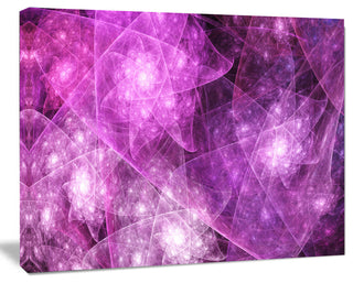 Pink Rotating Polyhedron, Abstract Canvas Art Print, 40x30