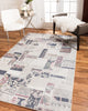 Luxor Polyester Vintage Oriental Area Rug Carpet, 5' X 8'