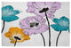 Popping Poppies Spring Chenille Rug, Lilac, 4'x6'