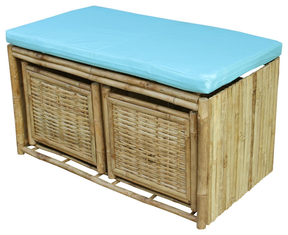 Bench/Ottoman/Trunk/Shoerack With 2 Drawers