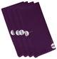 Geo-Bulbs, Holiday Print Napkin, Set of 4, Purple