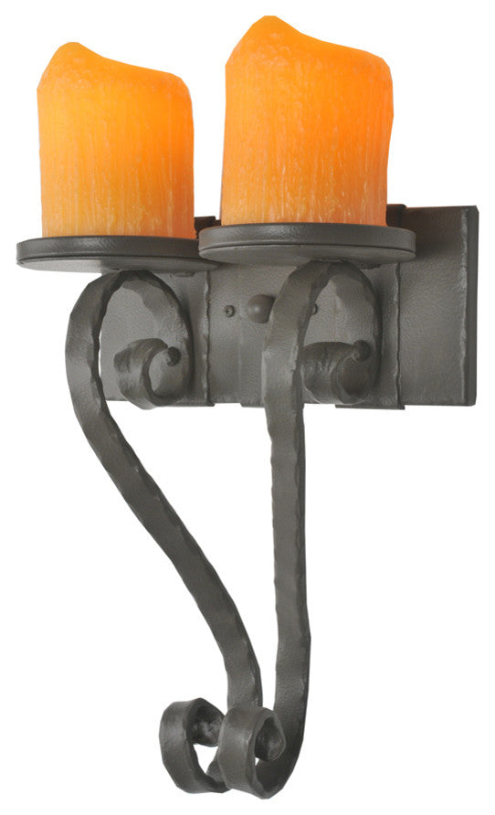 12 Wide Carpathian 2 Light Wall Sconce