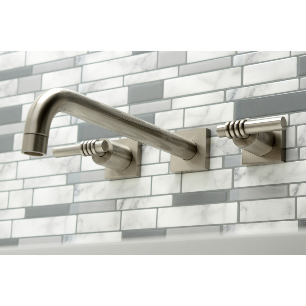 KS6058ML Wall Mount Tub Faucet, Brushed Nickel