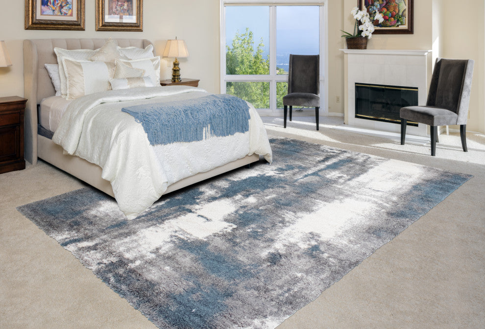 Noori Rug Shag Zara Blue/Grey Rug