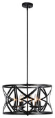 CHLOE Lighting CH6H801BK21-UP5 ALINA Farmhouse 5 Light MattBlack Ceiling Pendant