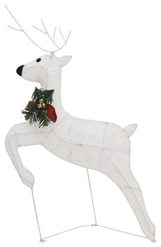 vidaXL Christmas Reindeers 2 Pcs Christmas Lighting Display with 40 LEDs White