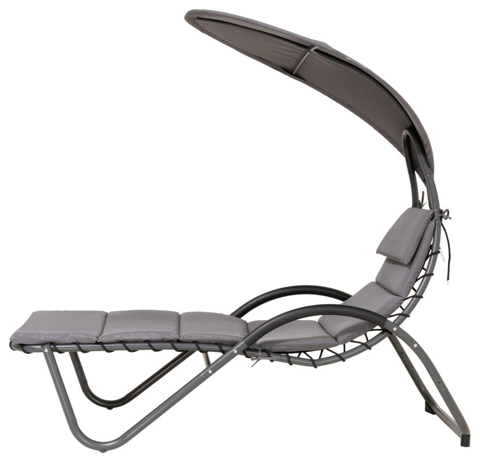 Outdoor Patio Lounge Chair, Canopy