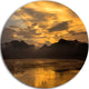 Sunrise In Xiapu County, Landscape Photo Large Disc Metal Wall Art, 23"