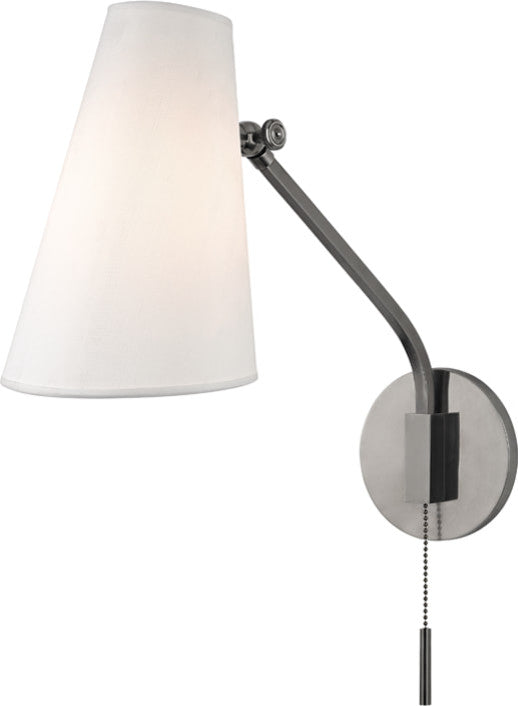 Hudson Valley Patten 1 Light Swing Arm Wall Sconce, Aged Brass