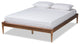 Starr Traditional Queen Size Bed Frame, Walnut Brown