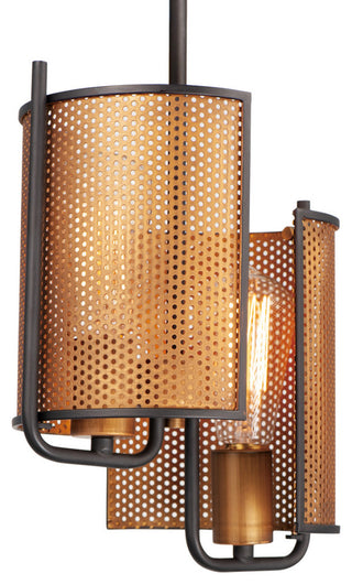 Maxim Lighting Caspian 2-Light Pendant, Oil Rubbed Bronze/Antique Brass