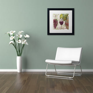 Color Bakery 'Wine Cellar I' Art, Black Frame, White Matte, 11"x11"