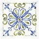 "Tile Stencil IV" Digital Paper Print by Anne Tavoletti, 32"x32"