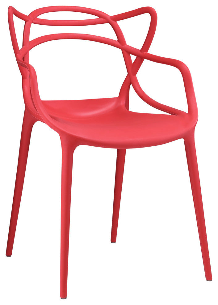 Entangled Dining Armchair, Red