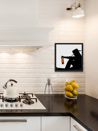 "Butch Cassidy" Framed Painting Print, 32"x32"