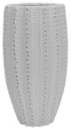 Graceful Urchin Vase In White Dotted Finish