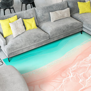 Ethereal Shore Art Area Rug, 7.5'x10.3'