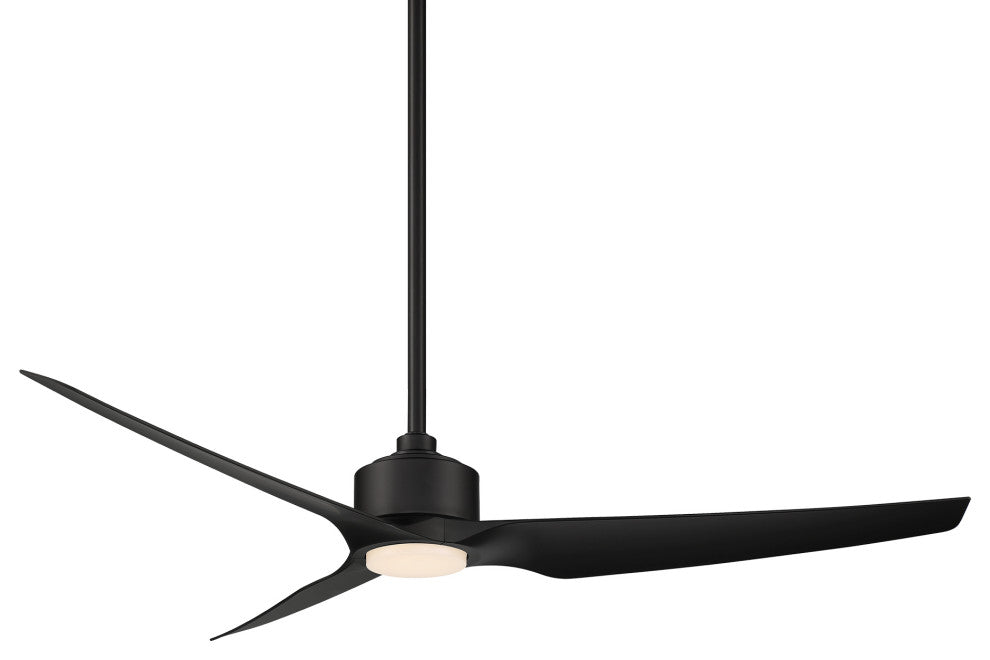 Stella Indoor/Outdoor 3-Blade Smart Ceiling Fan 60" Matte Black, Light Kit