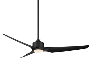 Stella Indoor/Outdoor 3-Blade Smart Ceiling Fan 60" Matte Black, Light Kit
