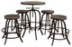 Modern Black Gather 5 Piece Dining Set