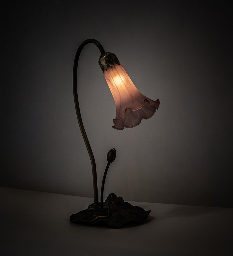 Meyda Lighting 13820 16" High Purple Pond Lily Accent Lamp