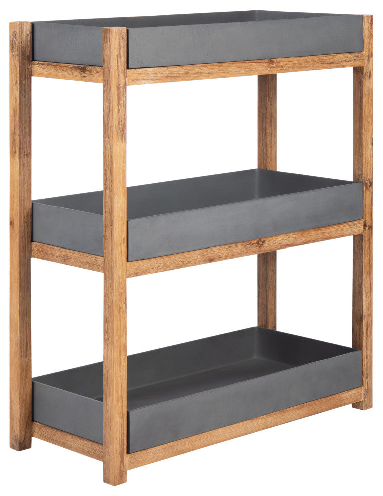 Safavieh Semli Patio Shelf, Natural/Grey