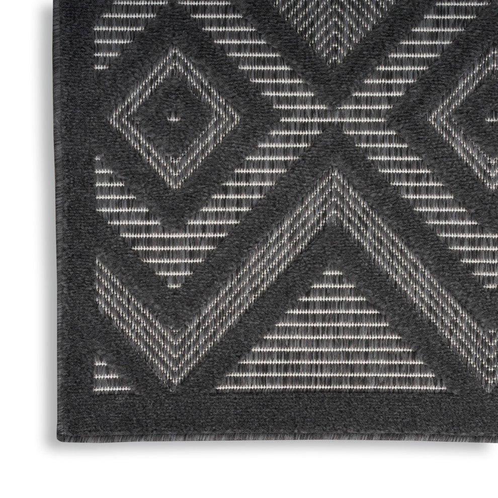 Nourison Versatile 7' x 10' Charcoal/Black Modern Area Rug