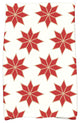 Christmas Stars 2 Holiday Geometric Print Kitchen Towel, Red