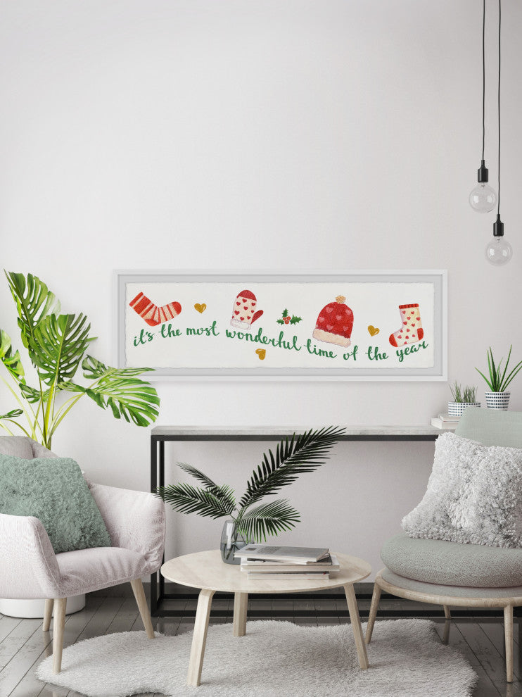 "Tis the Season" Framed Painting Print, 45x15
