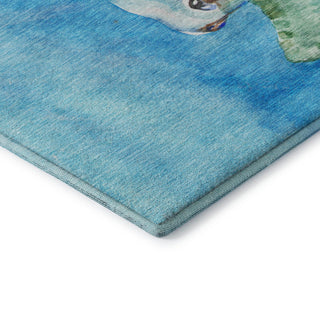 Addison Premium Washable Mayfield AMF148 Blue 9' x 12' Rug