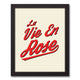 La Vie En Rose 11x14 Black Framed Canvas