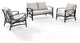 Kaplan 3-Piece Patio Set, Loveseat, 2 Outdoor Chairs, Oatmeal